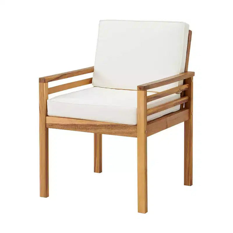 Set da pranzo da esterno Alaterre Furniture 8 pezzi, tavolo Okemo con ombrellone rettangolare da 3 m