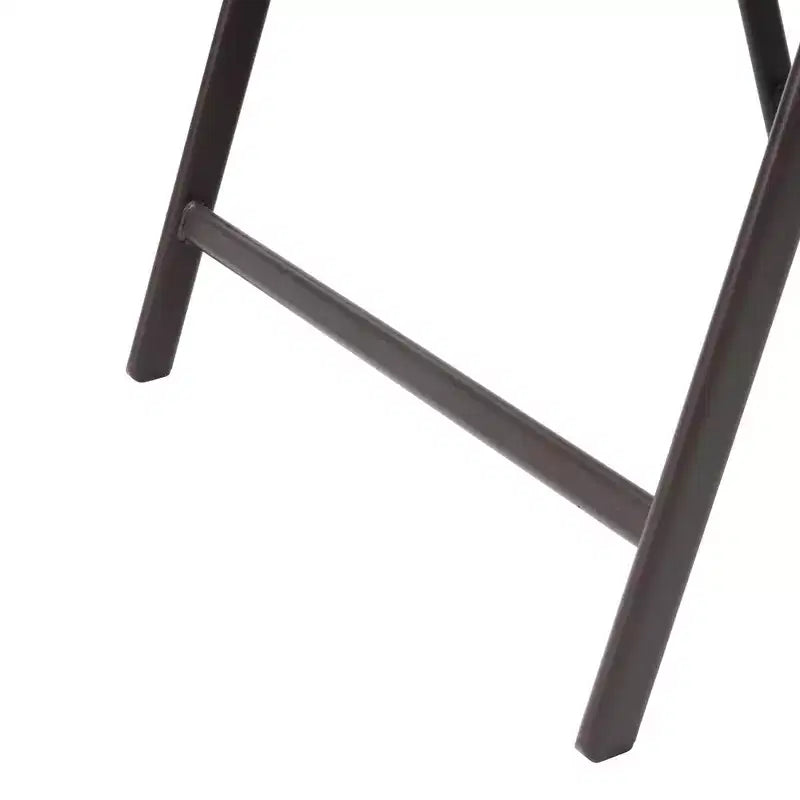 Crestlive Products Set da pranzo da patio 6 pezzi con 4 sedie pieghevoli, tavolo quadrato in vetro temperato e ombrellone