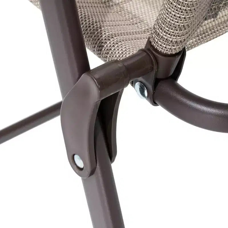 Crestlive Products Set da pranzo da patio 6 pezzi con 4 sedie pieghevoli, tavolo quadrato in vetro temperato e ombrellone