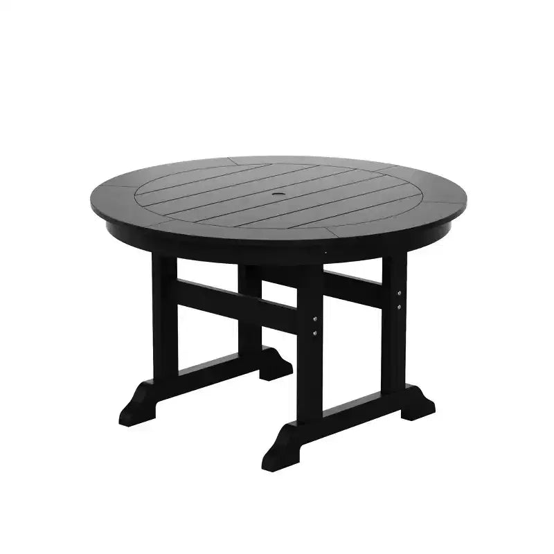 WestinTrends Set da 5 Pezzi con Tavolo Rotondo e Poltrone con Schienale Curvo per Patio Esterno