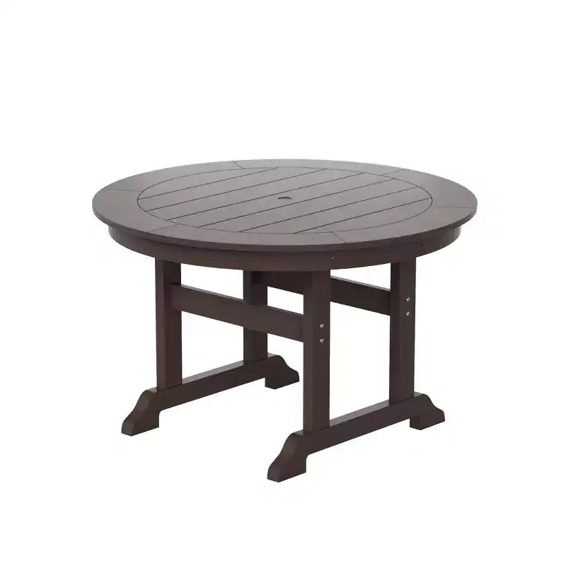 WestinTrends Set da 5 Pezzi con Tavolo Rotondo e Poltrone con Schienale Curvo per Patio Esterno