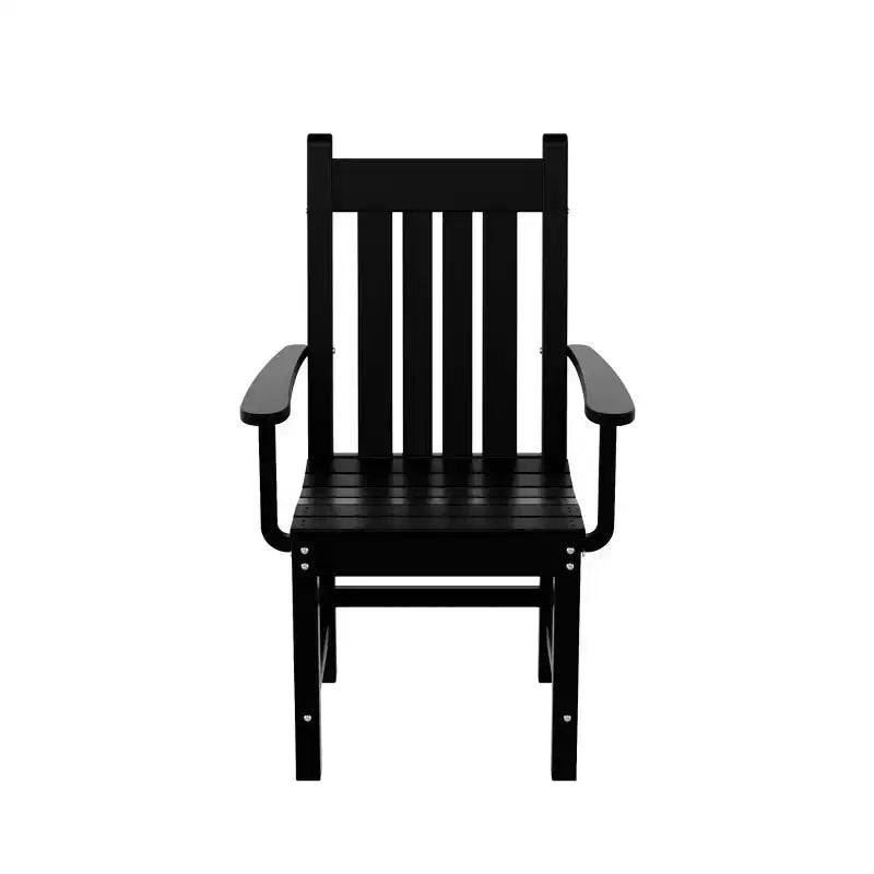 WestinTrends Malibu Set da Pranzo per Esterni da 7 Pezzi, Tavolo da Pranzo per Esterni con Sedie da Pranzo, Nero