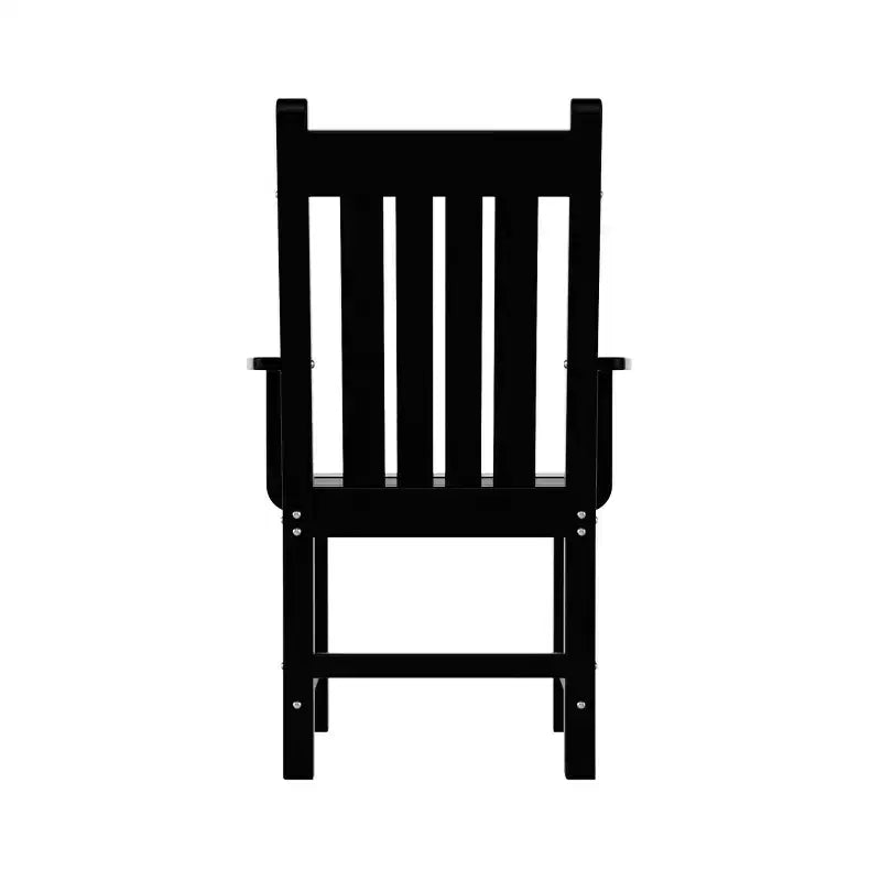 WestinTrends Malibu Set da Pranzo per Esterni da 7 Pezzi, Tavolo da Pranzo per Esterni con Sedie da Pranzo, Nero