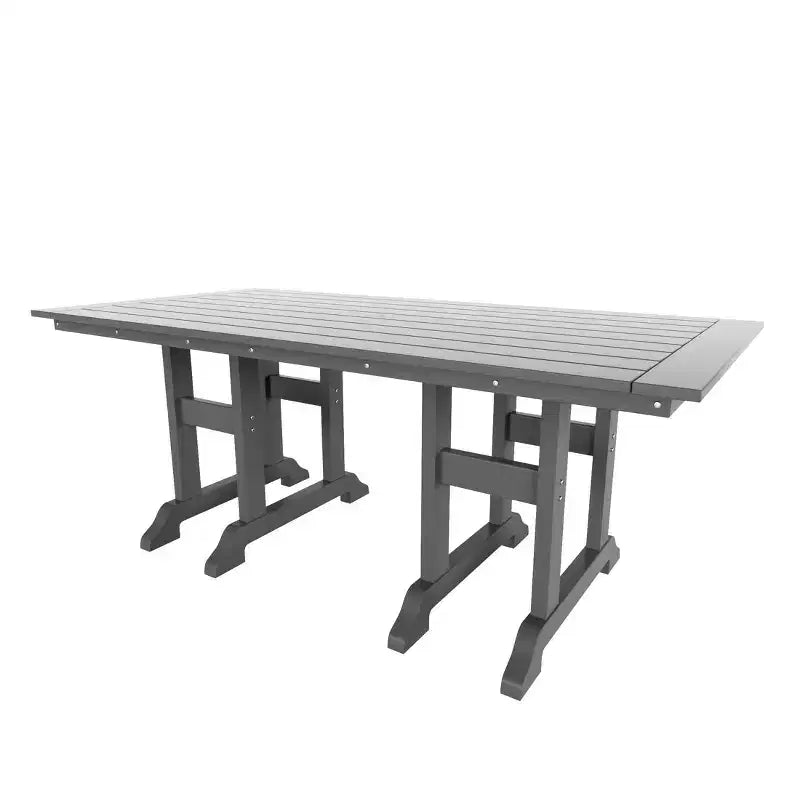 WestinTrends Malibu Set da Pranzo da Esterno di 7 Pezzi, Tavolo da Pranzo da Esterno con Sedie da Pranzo, Grigio