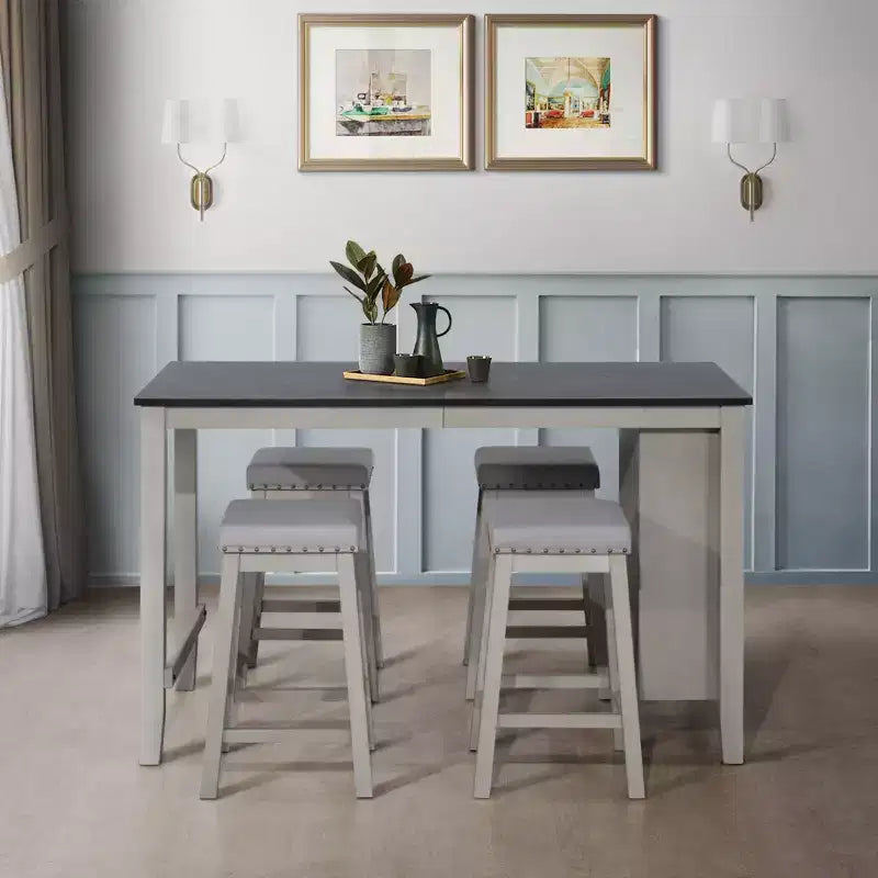 Home Design Set Pranzo 5 pezzi Africa altezza bancone