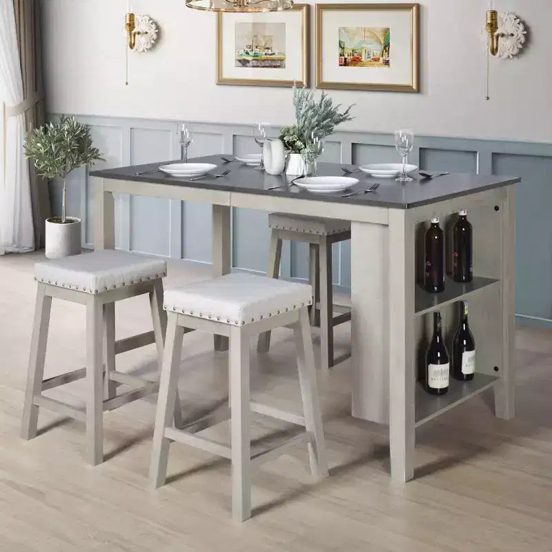 Home Design Set Pranzo 5 pezzi Africa altezza bancone