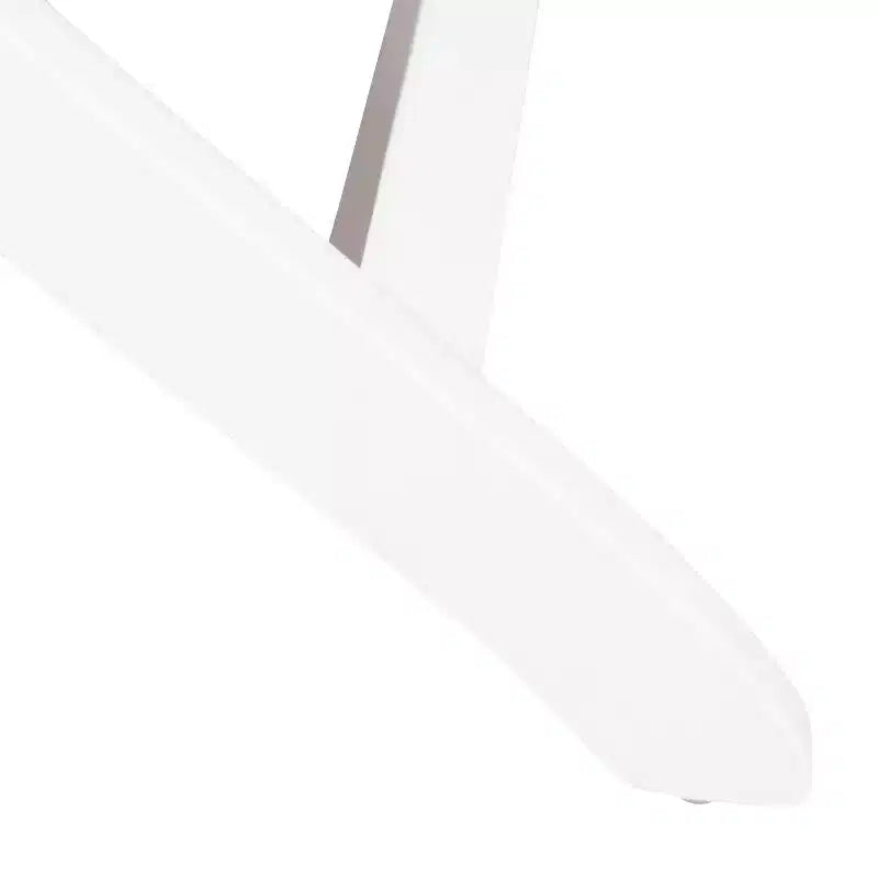GDFStudio Rabion Set da pranzo pieghevole da esterno in legno di acacia a 5 pezzi, bianco