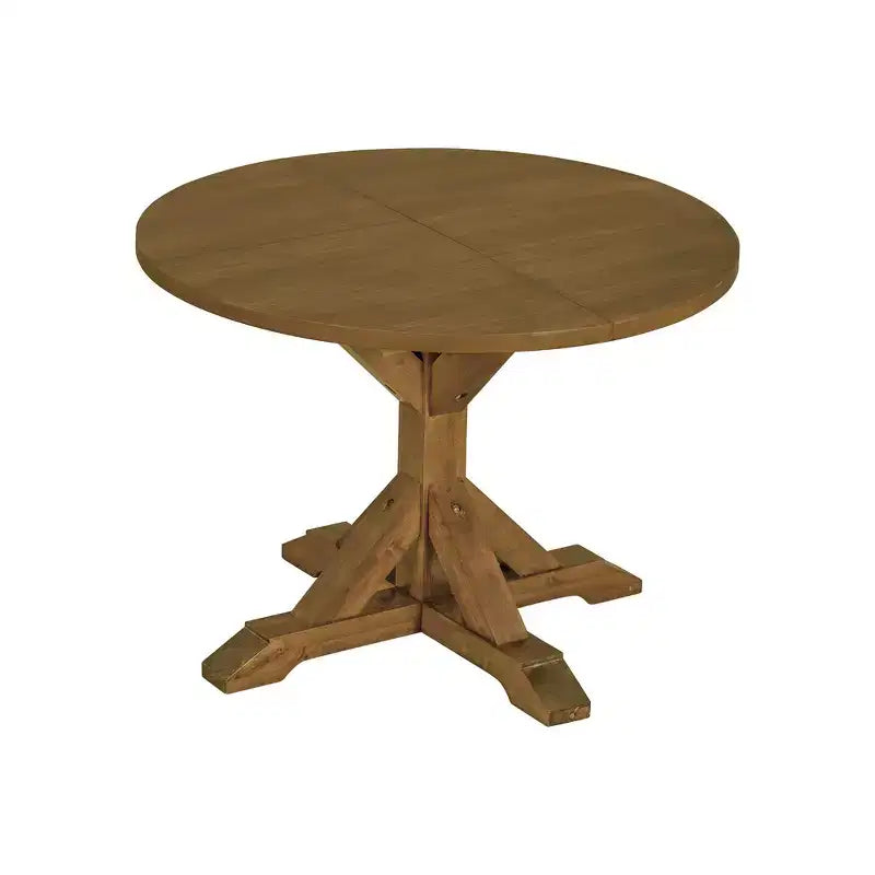 Set da pranzo Whisen Farmhouse da 6 pezzi, set da pranzo per cucina con tavolo da pranzo allungabile, 1 panca e 4 sedie da pranzo con schienale a pioli