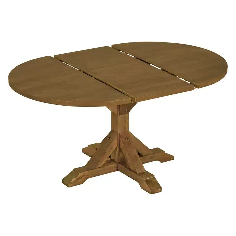 Set da pranzo Whisen Farmhouse da 6 pezzi, set da pranzo per cucina con tavolo da pranzo allungabile, 1 panca e 4 sedie da pranzo con schienale a pioli