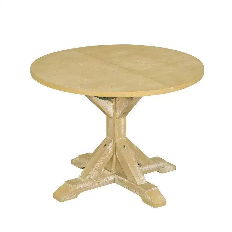 Set da pranzo Whisen Farmhouse da 6 pezzi, set da pranzo per cucina con tavolo da pranzo allungabile, 1 panca e 4 sedie da pranzo con schienale a pioli