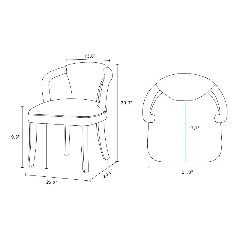 Set da pranzo moderno Hathaway and Palmer 5 pezzi Manhattan Comfort