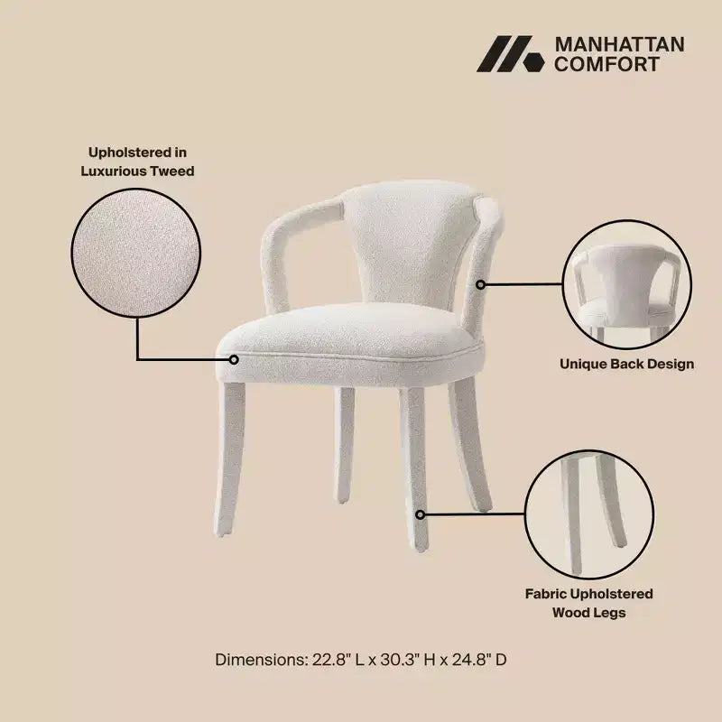 Set da pranzo moderno Hathaway and Palmer 5 pezzi Manhattan Comfort