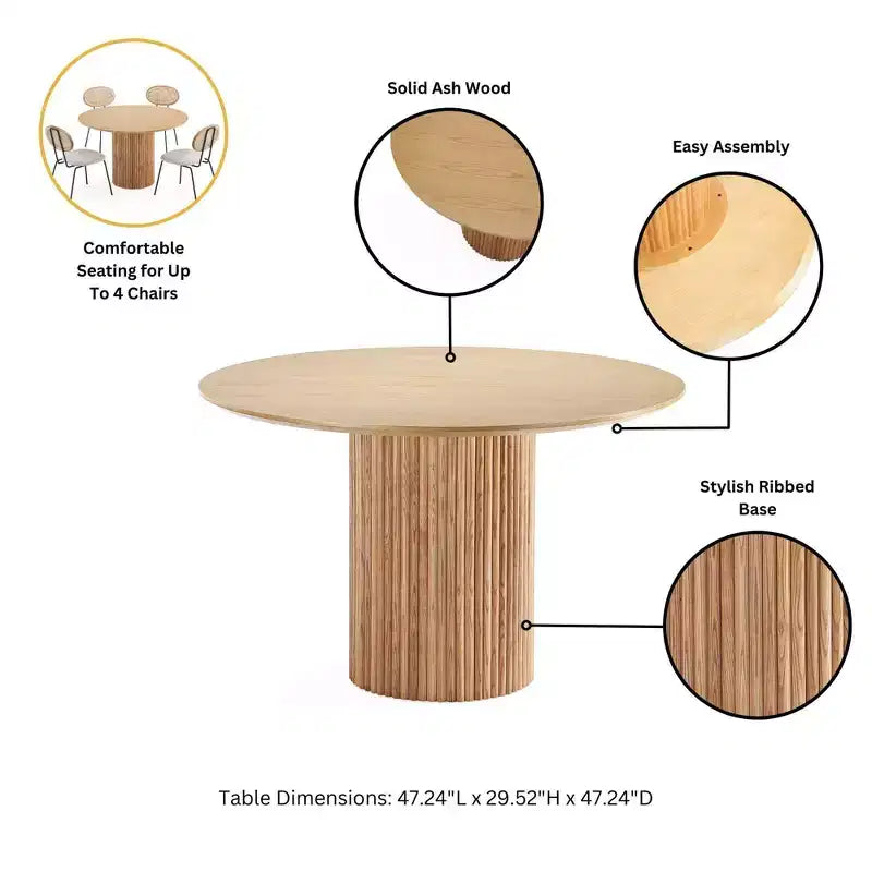 Set da pranzo moderno Hathaway and Palmer 5 pezzi Manhattan Comfort