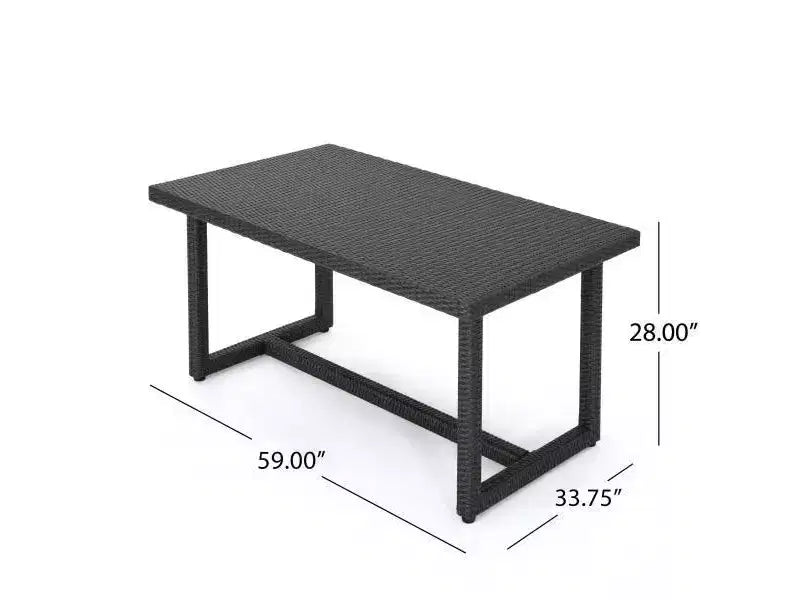 Set da pranzo in vimini 7 pezzi Melville - Christopher Knight Home