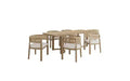 Christopher Knight Home Avery 7pc Cane and Rubberwood Upholstered Dining Set